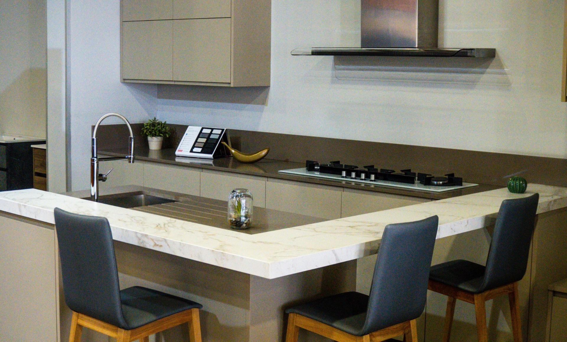 Cocina en tonos beige
